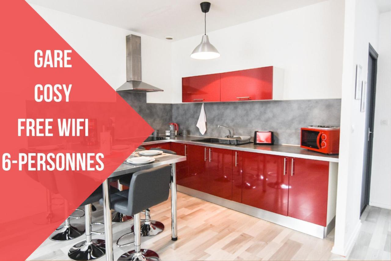 Appartement "Le Terminus " Gare-Cosy-Wifi 6 Personnes Saint-Quentin  Zewnętrze zdjęcie